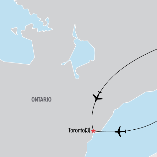 Map of the Toronto Heritage Festival tour