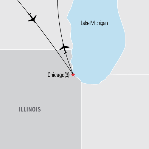 Map of the Chicago Heritage Festival tour